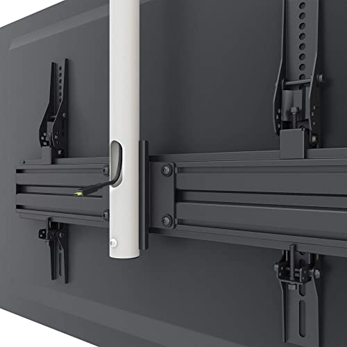 Kanto CM600W Telescoping Ceiling TV Mount for 37 to 70-inch TVs | Hanging TV Bracket with 23" of Height Adjustment | Tilt & Swivel Design | 360° Rotation | Hidden Cable Management | White - style: Indoor - For 37" to 70" TVs - White