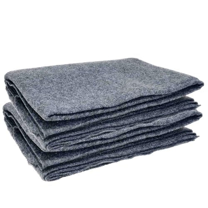 Vakly Emergency Throw Blanket 80 x 40 in (2 Pack) – Disposable Fleece Survival Blanket for Travel, Camping, Car Emergency Kit, Outdoor Use & Homeless Shelters, Gray