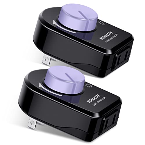 Soldering Iron Temperature Control,Electric Fan、Factory Electric Fan,Ventilation Fan,Power Controller,Desk Lamp,Dimming LED Light,UL Listed Plug in Dimmer Switch 120VAC,Black,Pack of 2. - color: Black, size: 2 Pack