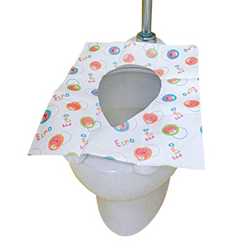 Sesame Street Potty Topper Disposable Stick-in-Place Toilet Seat Covers, 10 Count (Pack of 1)