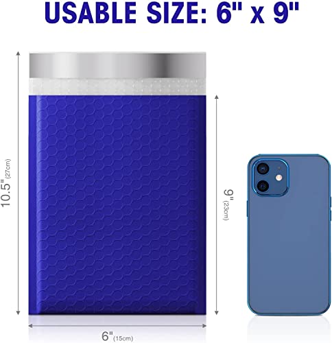 Metronic Bubble Mailers 6x10 Inch 100 Pack Thick Padded Envelopes Blue - color: Blue, size: 6x10" 100PC