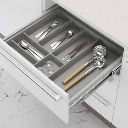 LONTAN 1 Pair Side Mount Drawer Slides 8 Inch Heavy Duty Cabinet Rails - color: Silver, size: 8 Inch - Drawer Slide