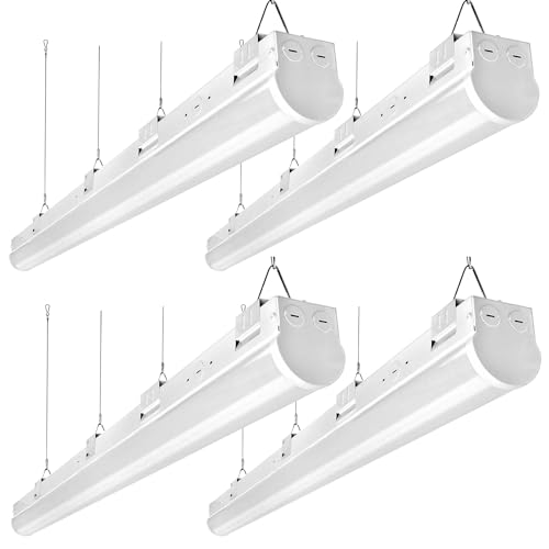 OSTEK 40W LED Shop Light 4FT Suspended Linear Channel Strip Lights Fixture - color: Normal - 5000K
