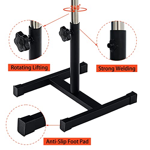Pedicure Manicure Footrest Adjustable Height Stand Beauty SPA Salon Nail Care Black - color: Black