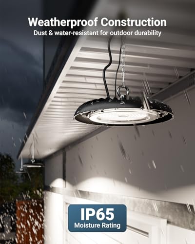 Sunco 10 Pack UFO LED High Bay Light, 200W, 6000K, 28000LM, Dimmable - color: White 6K