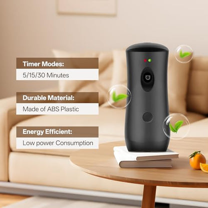6 PACK Automatic Air Freshener Spray Dispenser Free Standing Wall Mounted for Homes, Bedrooms, Bathrooms, Offices, Hotels