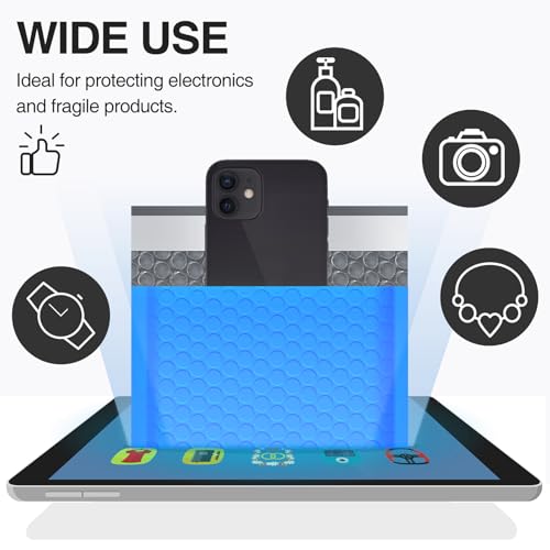 UCGOU Large Bubble Mailers 12x16" 25 Pack Usable Size 12x15" Blue Padded - color: Blue, size: 12x16" 25PC