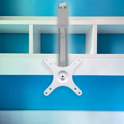 Kado Portable Monitor Stand Mounting Adapter Bracket Plate White, Wall Mount Arm Mount 17mm Ball Head to 100x100mm 75x75mm Universal, Tripod Camera Stand for Desktop Monitor Portrait/Landscape Mode - style: White