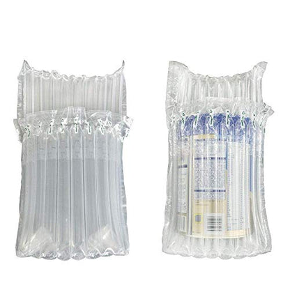 20 Pack Milk Powder Can Protector Travel Transport Inflatable Column Packaging Air Bags Air Filled Column Shockproof Cushioning with 1 Pump random colour