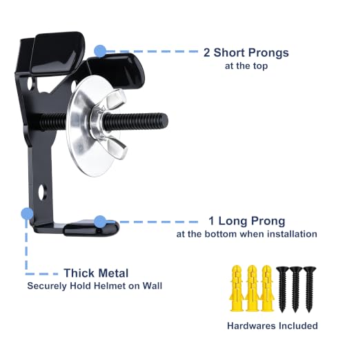 Metal Football Helmet Wall Mount Display Hanger Holder for Full Mini Helmet