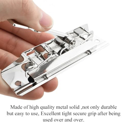 HAHIYO Silver Meta Clips - 3.94 Inches Sturdy Rivet Clipboard Clips (6 Pack), High-Grip Lever, Mountable, office/School/Home - style: LeverType-Silver-3.94in-6p