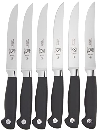 Mercer Culinary Genesis Steak Knife Set | Plain Edge, High Carbon, 5-Inch - style: Plain Edge