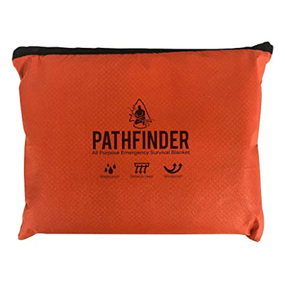 The Pathfinder School All Purpose Emergency Survival Blanket (Orange) - color: Orange