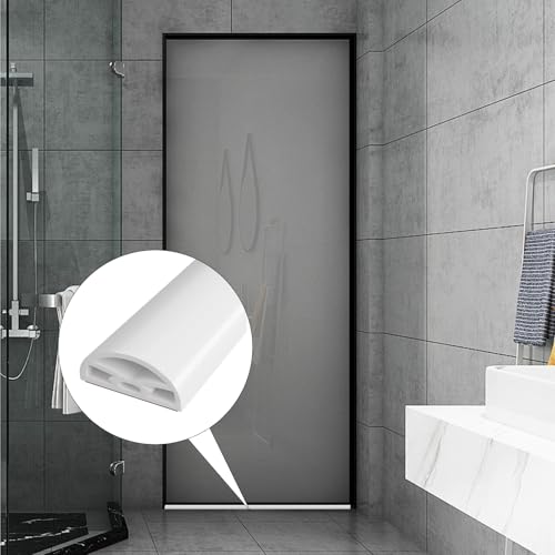 78” White Shower Threshold Water Dam Stopper for Dry Wet Separation - color: White, size: 78inch