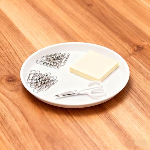 Xyskin Plastic Serving Tray, Non-Slip Round Serving Trays, 6-Pack