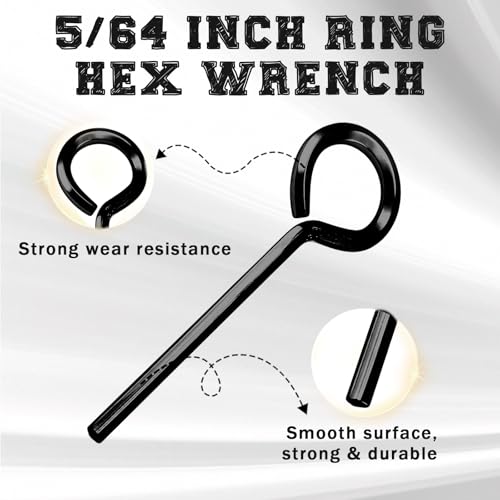 5/64 inch Standard Hex Dogging Key Black, 12 Pcs - color: Black, size: 5/64