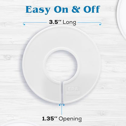 20 White Closet Dividers for Hanging Clothes – Clothing Size Rack Dividers and Closet Organizers