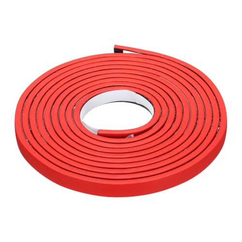 Smoke Fire Seal Strip 9.8Ft 12mm/0.47" Wx 5mm/0.2" T Red - color: Red, size: 9.8FT x 12mm / 0.47" W x 5mm / 0.2" T