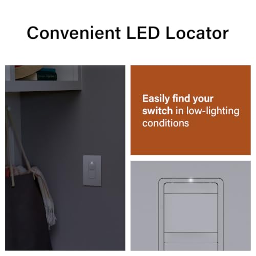 Legrand Radiant Occupancy Sensor Switch, Single Pole, Tri Color 1 Pack