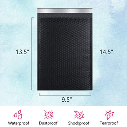 UCGOU Bubble Mailers 9.5x14.5" 25 Pack Usable Size 9.5x13.5" Black Padded - color: Black, size: 9.5x14.5" 25PC