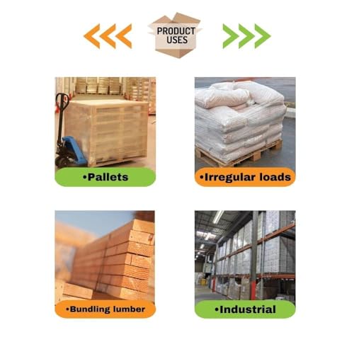 PSBM Pallet Stretch Film/Wrap with Handles 30" x 1000' 90 GA Clear 4 Rolls - size: 30 Inch, style: 90 GA