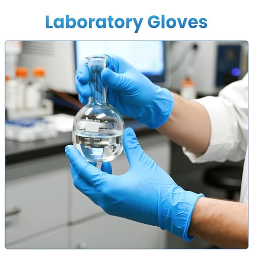 Borje Nitrile Exam Gloves Small, 100 Count Disposable Gloves, Blue - color: Blue, size: Small
