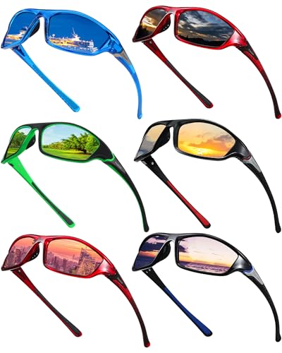 Frienda 6 Pack Polarized Sport Sunglasses for Men Outdoor - color: Null