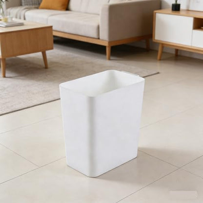 Zopnny 3-Pack 4.5 Gallon Slim Plastic Trash Can, Trash Waste Grabage Can - color: White
