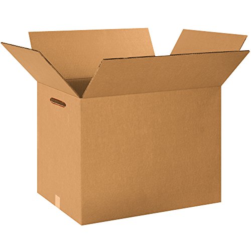 BOX USA Heavy-Duty Medium Moving Boxes with Hand Holes, 18' x 12' x 12', (Pack of 15) - style: Double Wall Boxes with Hand Holes