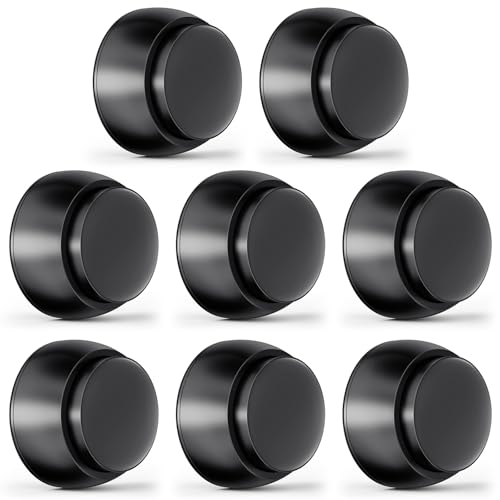 8PCS Door Stopper Wall Protector, Door Stoppers for Wall, Black - color: Black