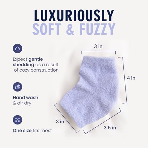 Dr. Frederick's Original Fuzzy Heel Socks (Lilac Leisure) - color: Lilac Leisure