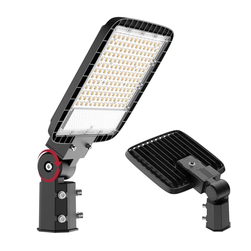 Kifflux 150W Led Parking Lot Light 120V Slip Fit Mount Dusk to Dawn