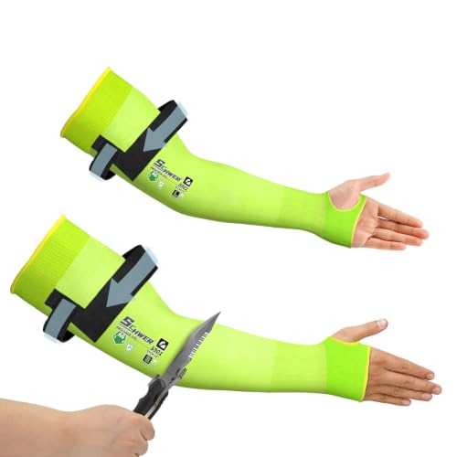 Schwer 20 Pairs 18in A6 Cut Resistant Arm Sleeves for Gardening, S901 - color: Yellow, size: 18 In-20 Pairs