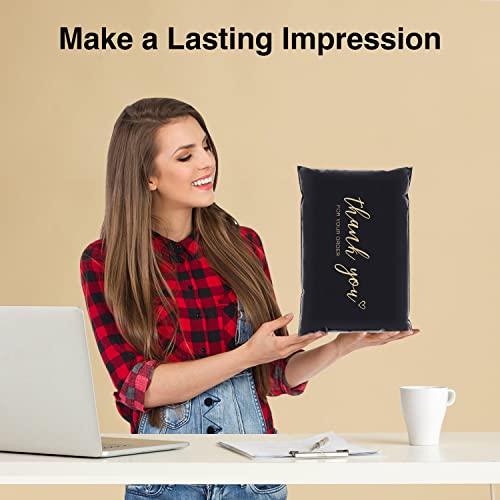 JinRuiKJ Thank You Poly Mailers 6x9 Inch, 100 PCS, Black - color: Black, size: 6*9inch 100pcs