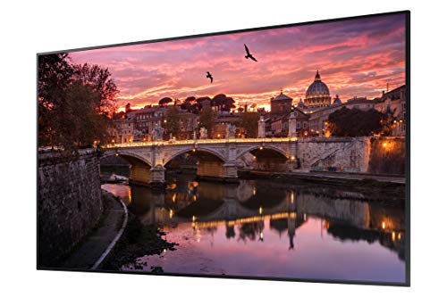 Samsung QB65R 65 inch 4K UHD LED Commercial Signage Display for Business with HDMI, Wi-Fi, 350 nit (LH65QBREBGCXZA), Black