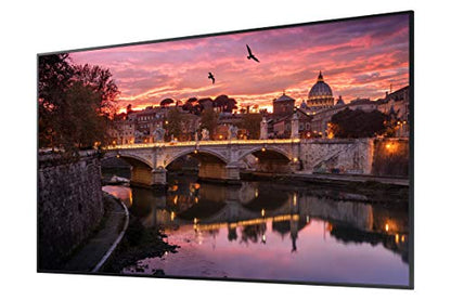 Samsung QB65R 65 inch 4K UHD LED Commercial Signage Display for Business with HDMI, Wi-Fi, 350 nit (LH65QBREBGCXZA), Black