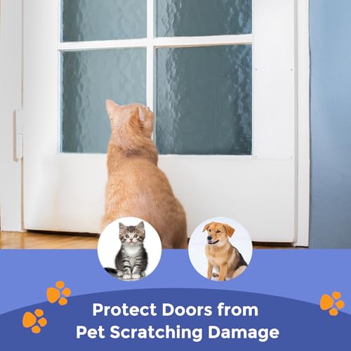 2 Pcs Push Door Plate - 3.3 x 15 Inches Door Push Plate (White) - color: White