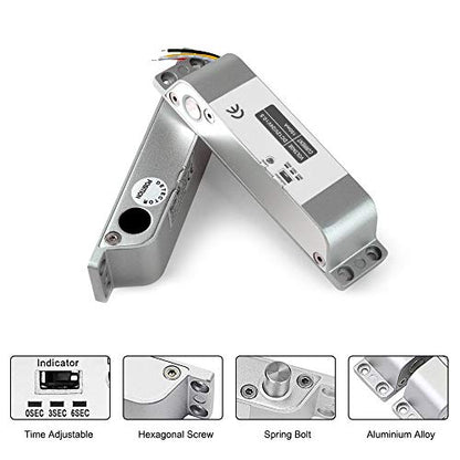 Electric Drop Bolt Lock DC 12V Fail Safe NC Mode Electronic Door Lock