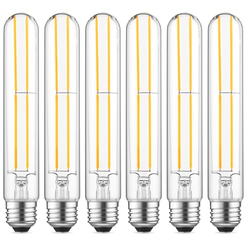 7.3" T10 Tubular LED Light Bulb, 60W Eq, Dimmable, Cool White 4000K, 6-Pack - color: Cool White, size: 7.3 Inch- 6 Count
