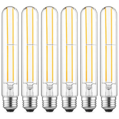 7.3" T10 Tubular LED Light Bulb, 60W Eq, Dimmable, Cool White 4000K, 6-Pack - color: Cool White, size: 7.3 Inch- 6 Count