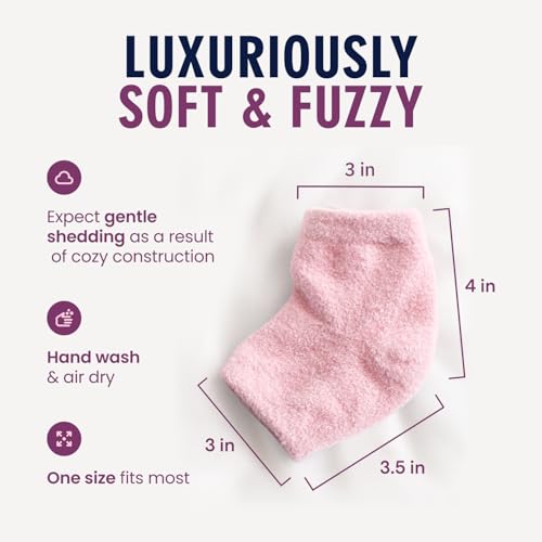Dr. Frederick's Original Fuzzy Heel Socks - color: Relaxing Rose