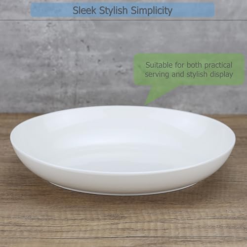 EIKS Ceramic Deep Plates Oval Shaped Dishes, Size of L8.1 x W5.7 - size: S Size (L8.1" x W5.7")