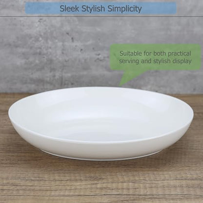 EIKS Ceramic Deep Plates Oval Shaped Dishes, Size of L8.1 x W5.7 - size: S Size (L8.1" x W5.7")