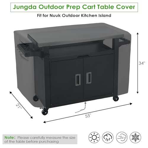 Prep Cart Cover for Nuuk 42 Inch Kitchen Island and BBQ Cart