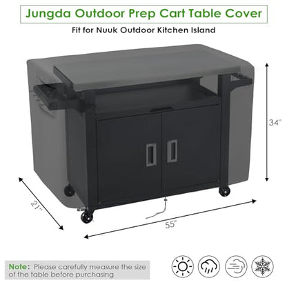 Prep Cart Cover for Nuuk 42 Inch Kitchen Island and BBQ Cart