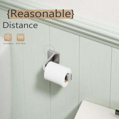 KOKOSIRI Toilet Paper Roll Holder Brushed Nickel Toilet Paper Holder Stainless Steel for Kitchen Bathroom Dispenser Wall Mounted, B2003BR - color: Brushed Nickel, size: Without Shelf(1 Pack)