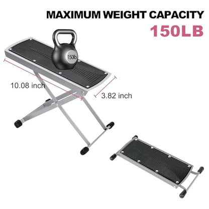 Pedicure Foot Rest, Non-Slip Foot Stand with Toe Separator, Black - color: Black