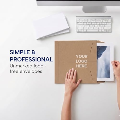 BOX USA Rigid Mailers 12" x 15" (100-Pack) - Kraft Mailer Envelopes for Photos, Documents, Artwork - Stay Flat - size: 12" x 15" (100-Pack)