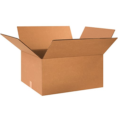BOX USA BHD242012DW Double Wall Boxes, 24"L x 20"W x 12"H, Kraft (Pack of 10) - style: Double Wall