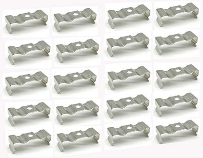 T8 LED Light Bulbs 20 Clips Holder Bracketr for Lamp Socket Shop Light Fixture, Led Ceiling Lamp(20pcs) (31mm/1.22inch) - size: 31mm